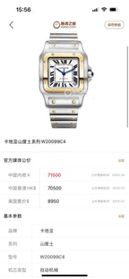 Cartier Automatic (self-winding) watch