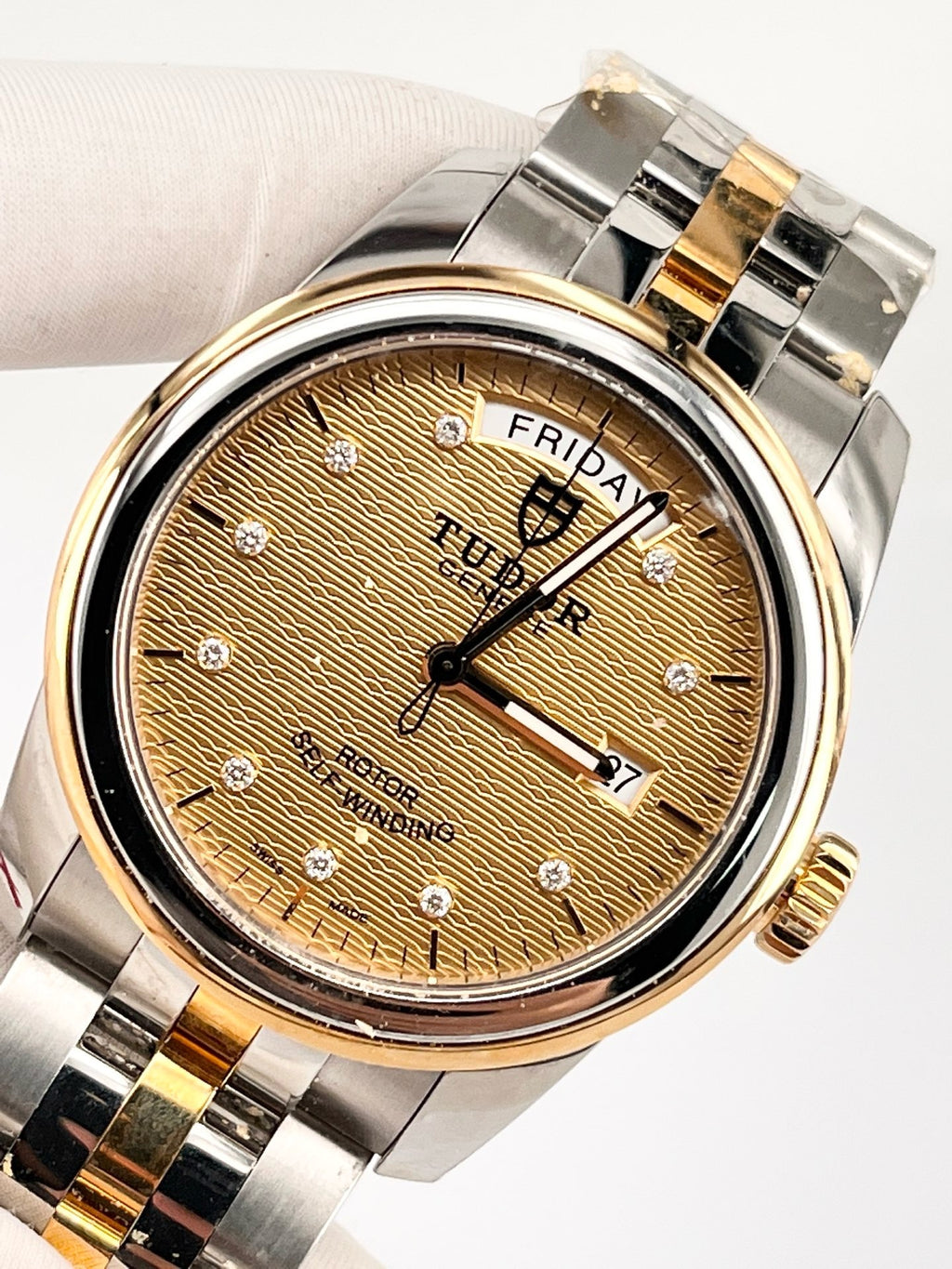 Tudor Yellow Automatic (self-winding) watch