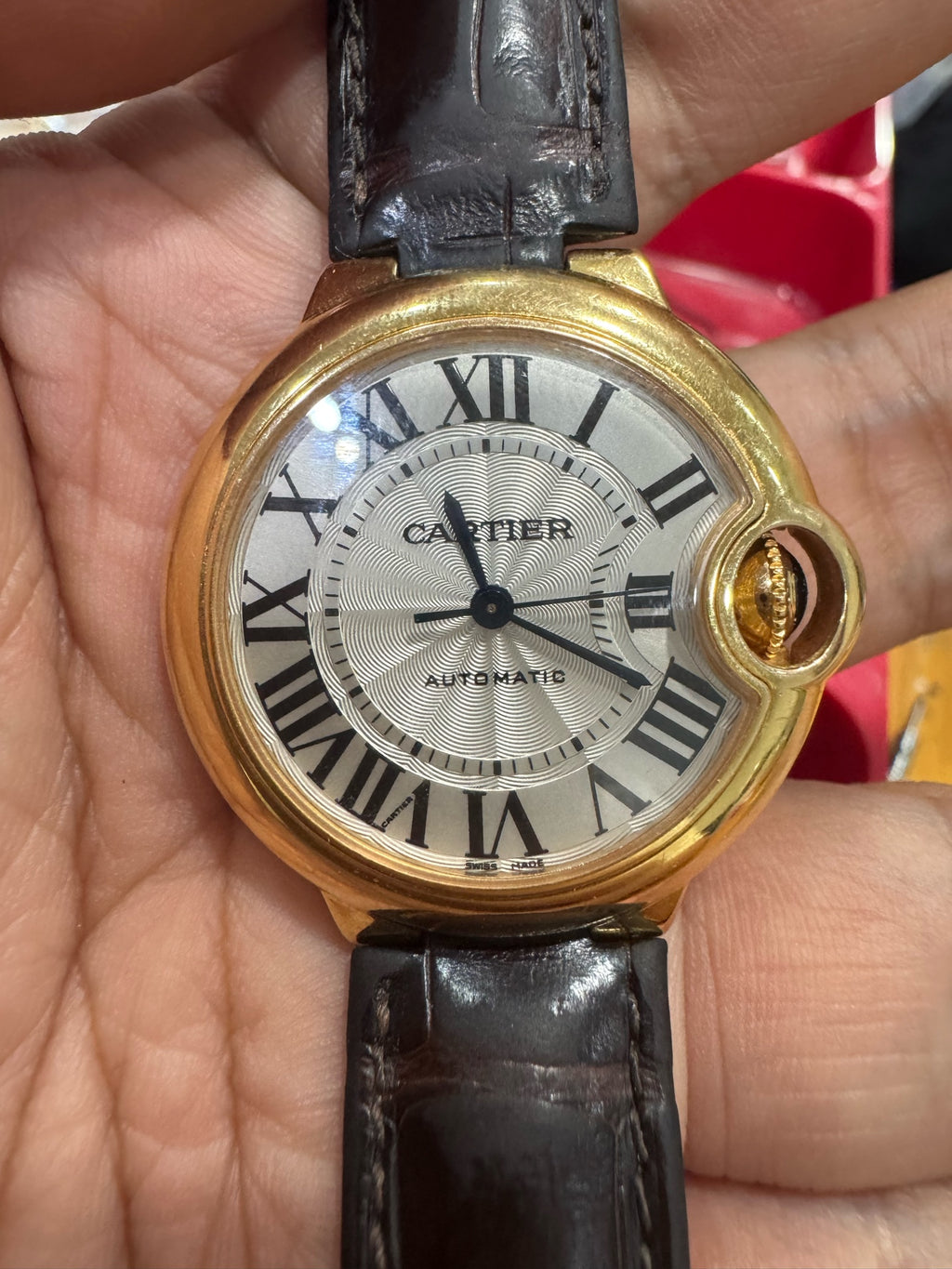 Cartier Blue balloon Rose gold Automatic (self-winding) watch 33 millimeters W6920069