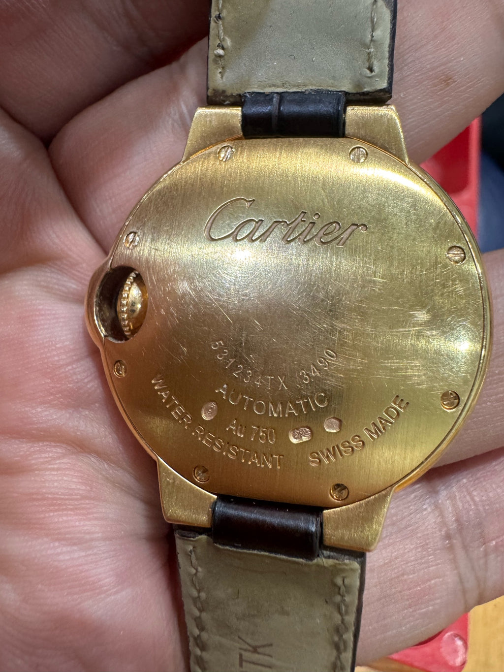 Cartier Blue balloon Rose gold Automatic (self-winding) watch 33 millimeters W6920069