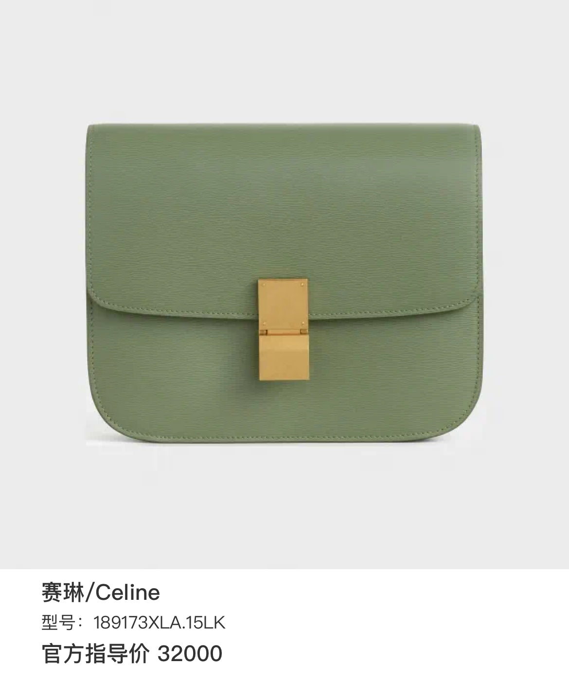 Celine Green 189173XLA.15LK