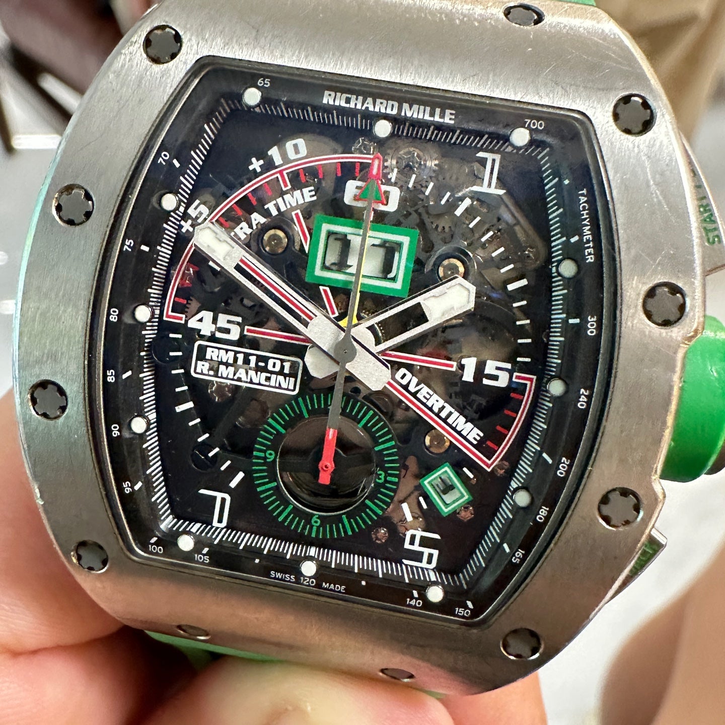 Richard Mille Roberto Mancini self-winding flyback chronograph 50.00 x 42.70 mm RM 11-01