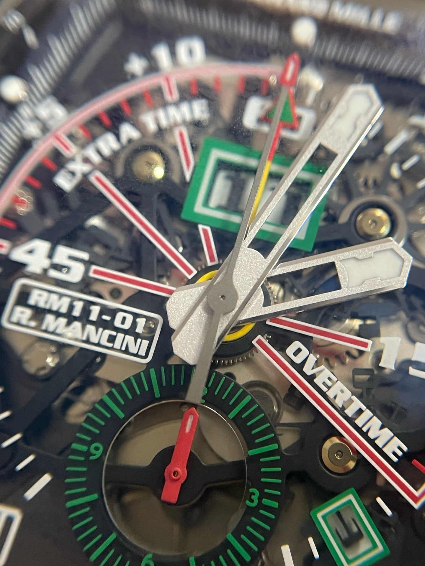 Richard Mille Roberto Mancini self-winding flyback chronograph 50.00 x 42.70 mm RM 11-01