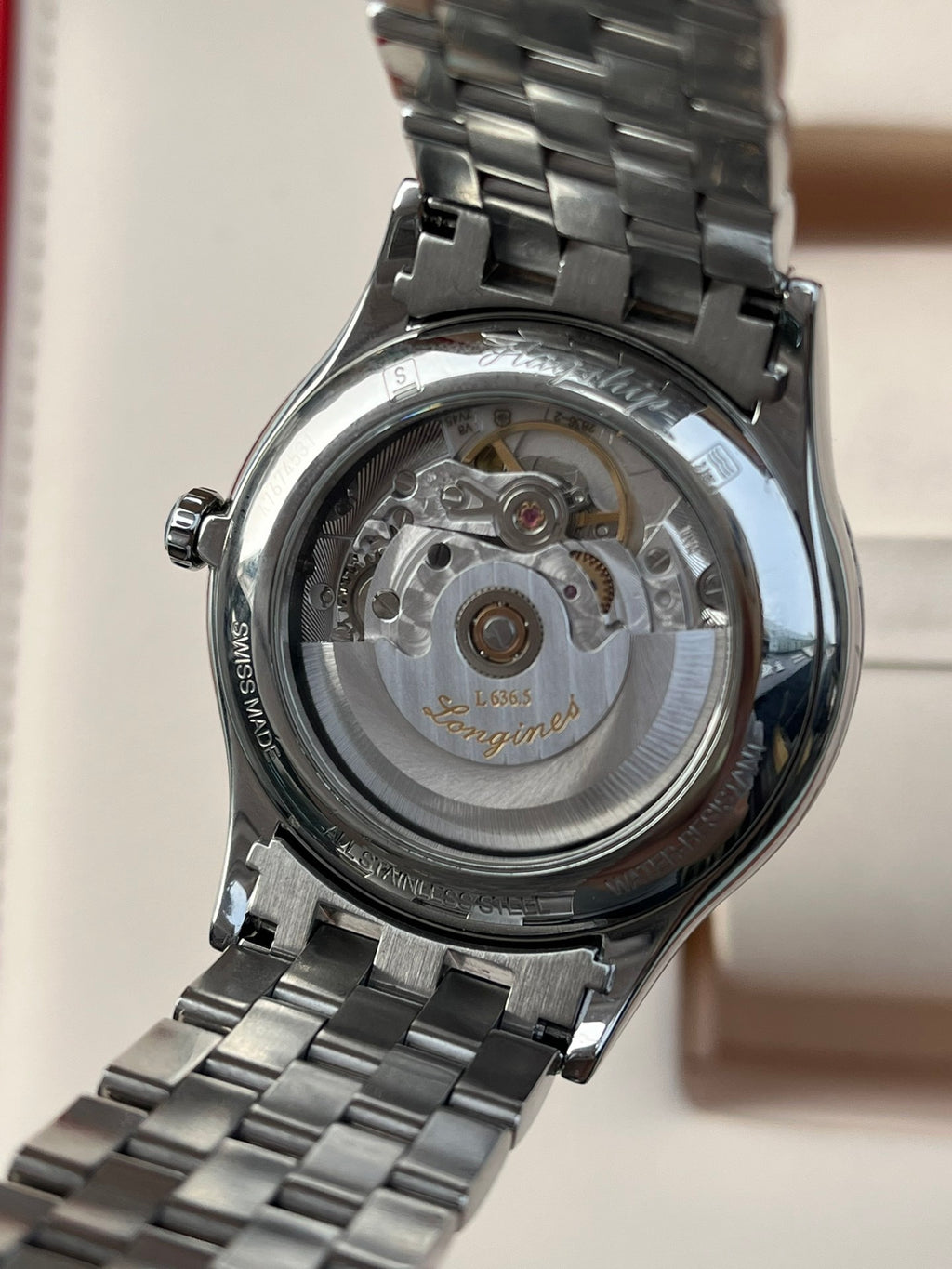 Longines Classic White Automatic (self-winding) watch 38.5 millimeters L4.899.4.21.6