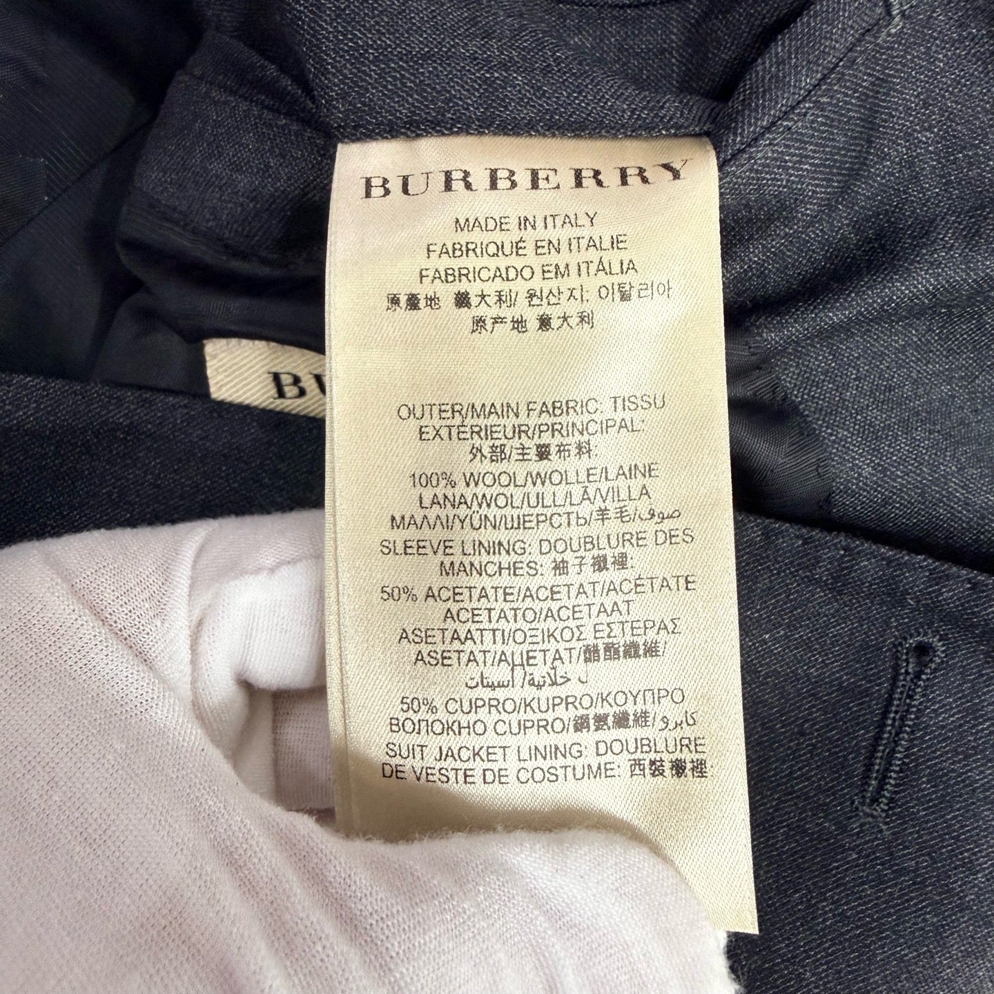 Burberry Black Suit