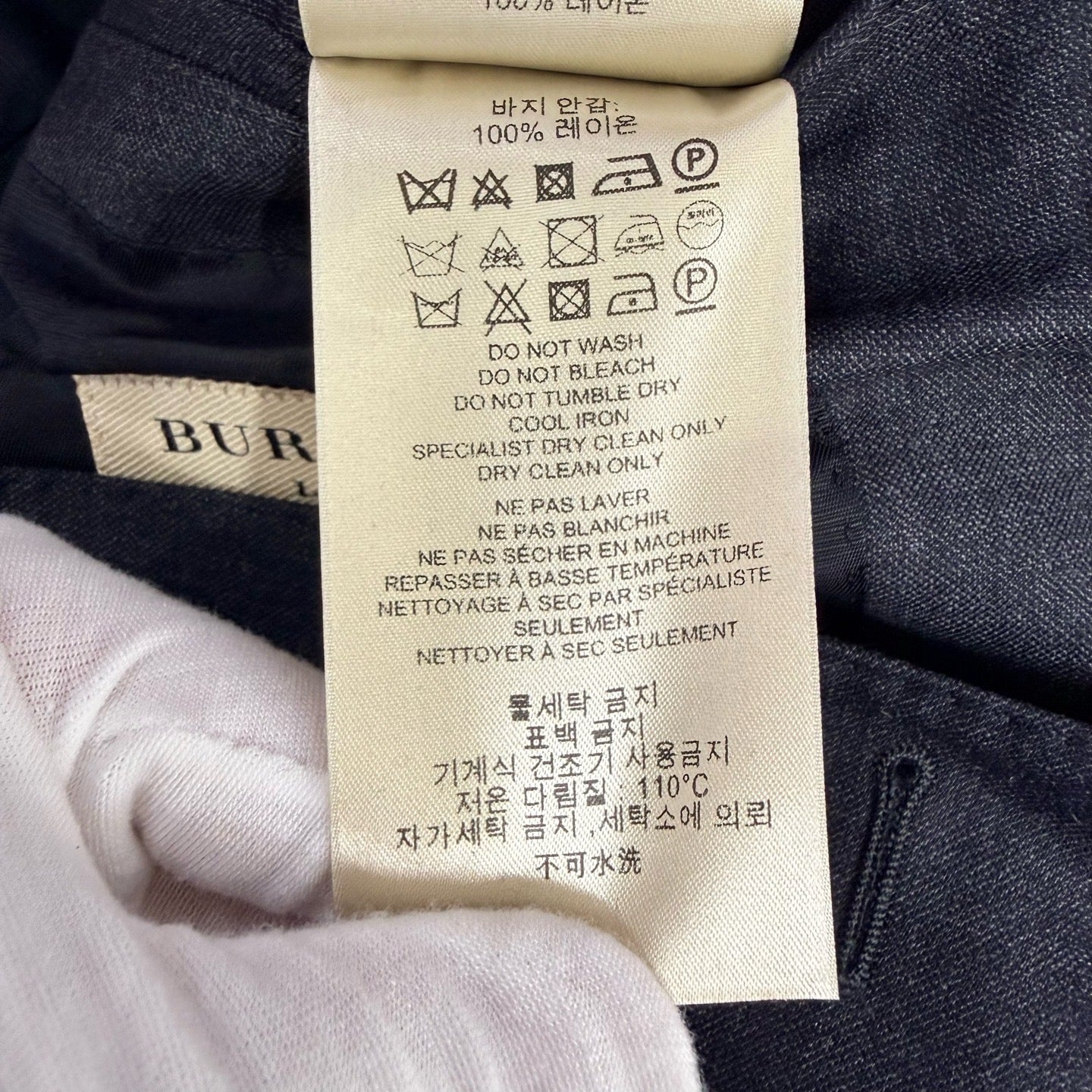 Burberry Black Suit