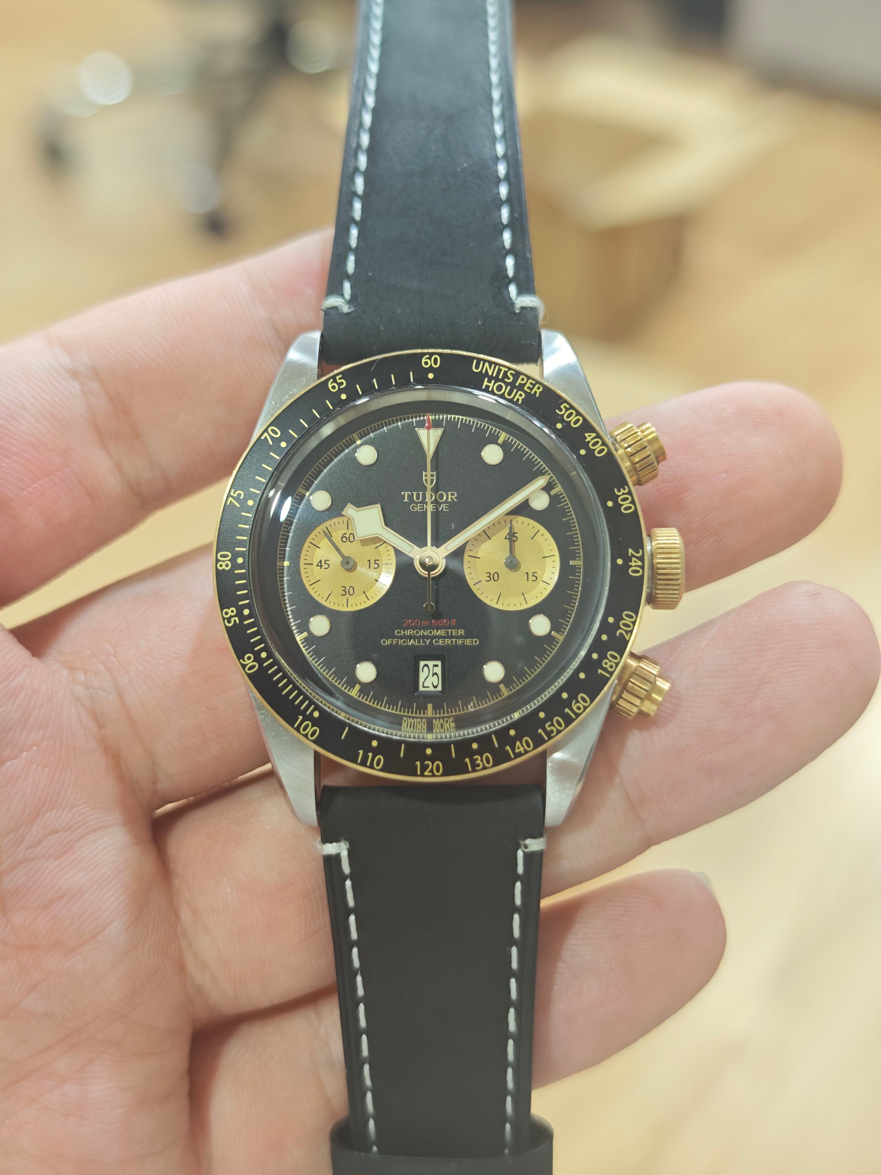 Tudor Pearl Harbor Chronograph in Gold and Steel 41 millimeters m79363n-0002