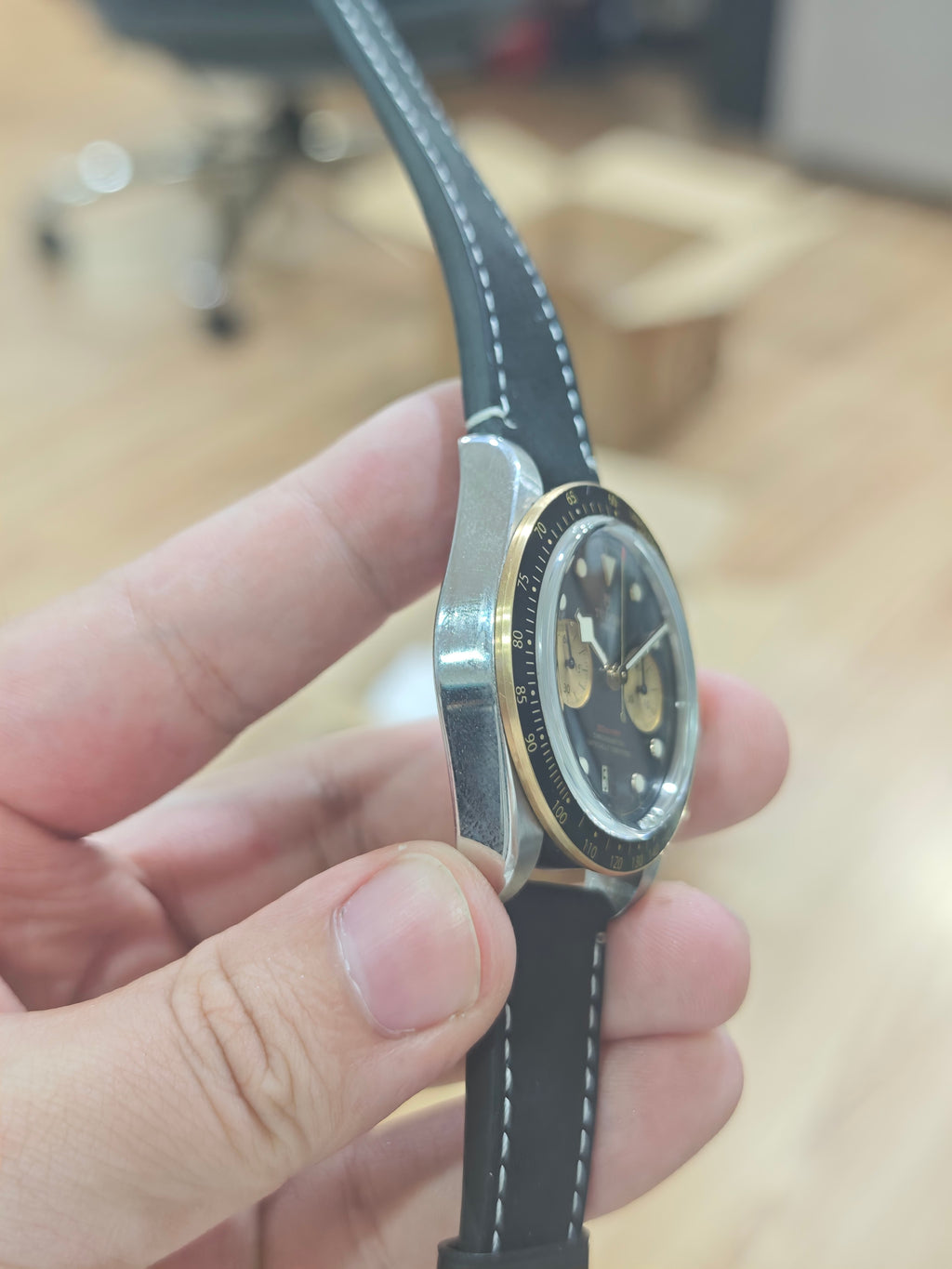 Tudor Pearl Harbor Chronograph in Gold and Steel 41 millimeters m79363n-0002
