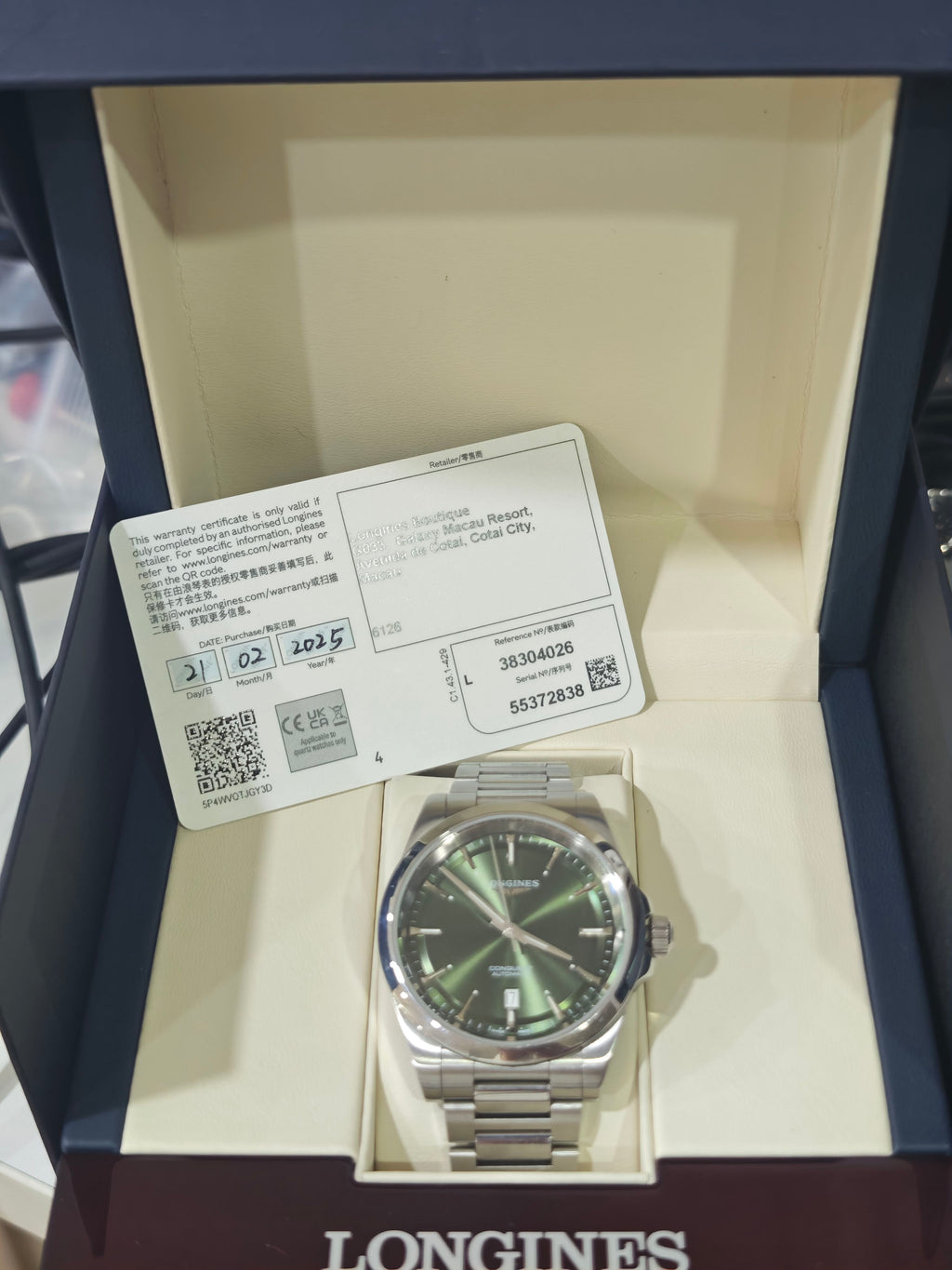 Longines Conquest Series Mechanical watch 41.00mm L3.830.4.02.6