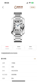 Cartier Automatic (self-winding) watch