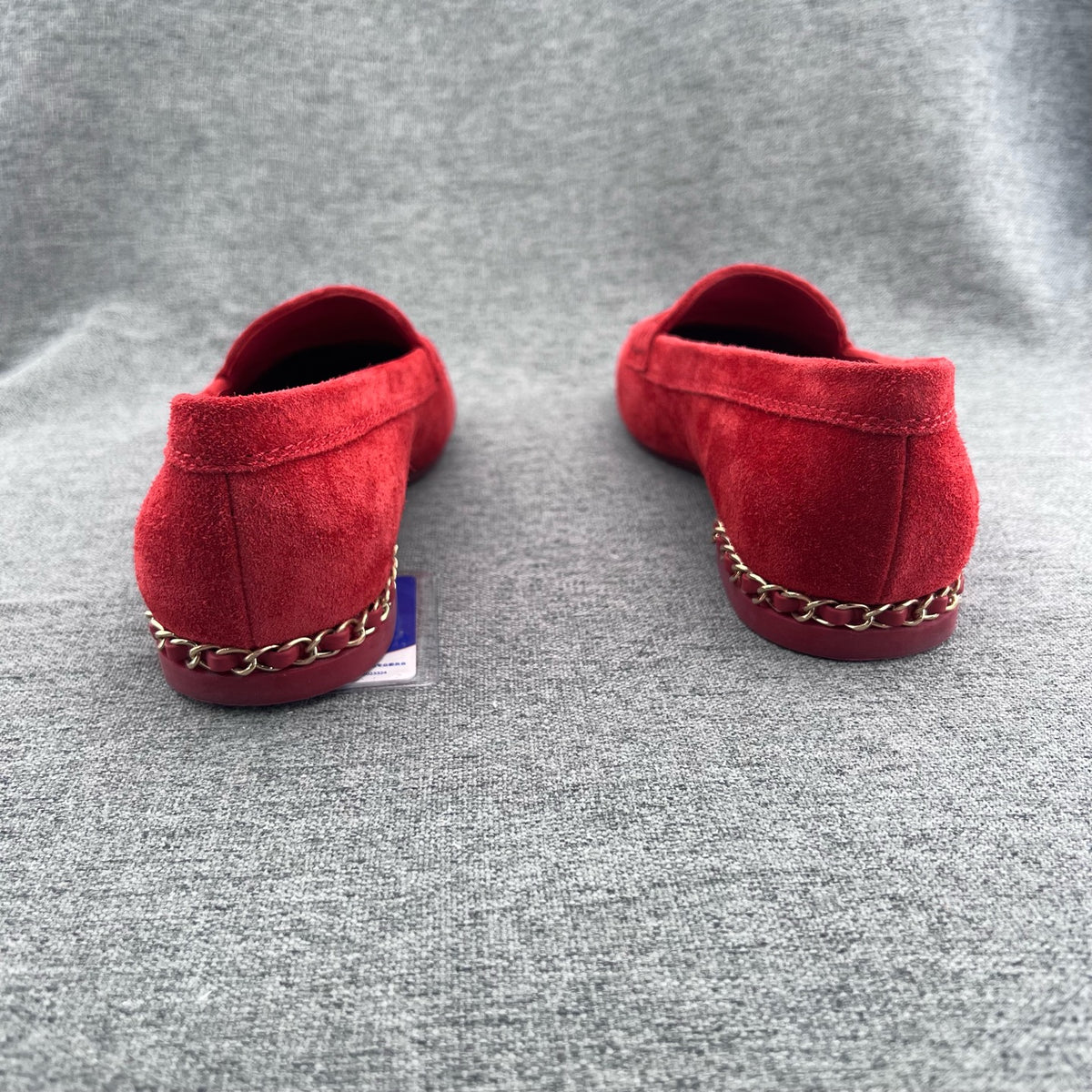Chanel Red Loafers