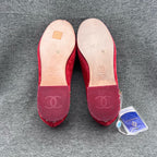 Chanel Red Loafers