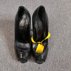 空白 Black High heels