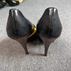 空白 Black High heels