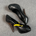 空白 Black High heels