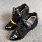 空白 Black Platform pumps