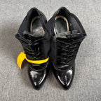 空白 Black Platform pumps