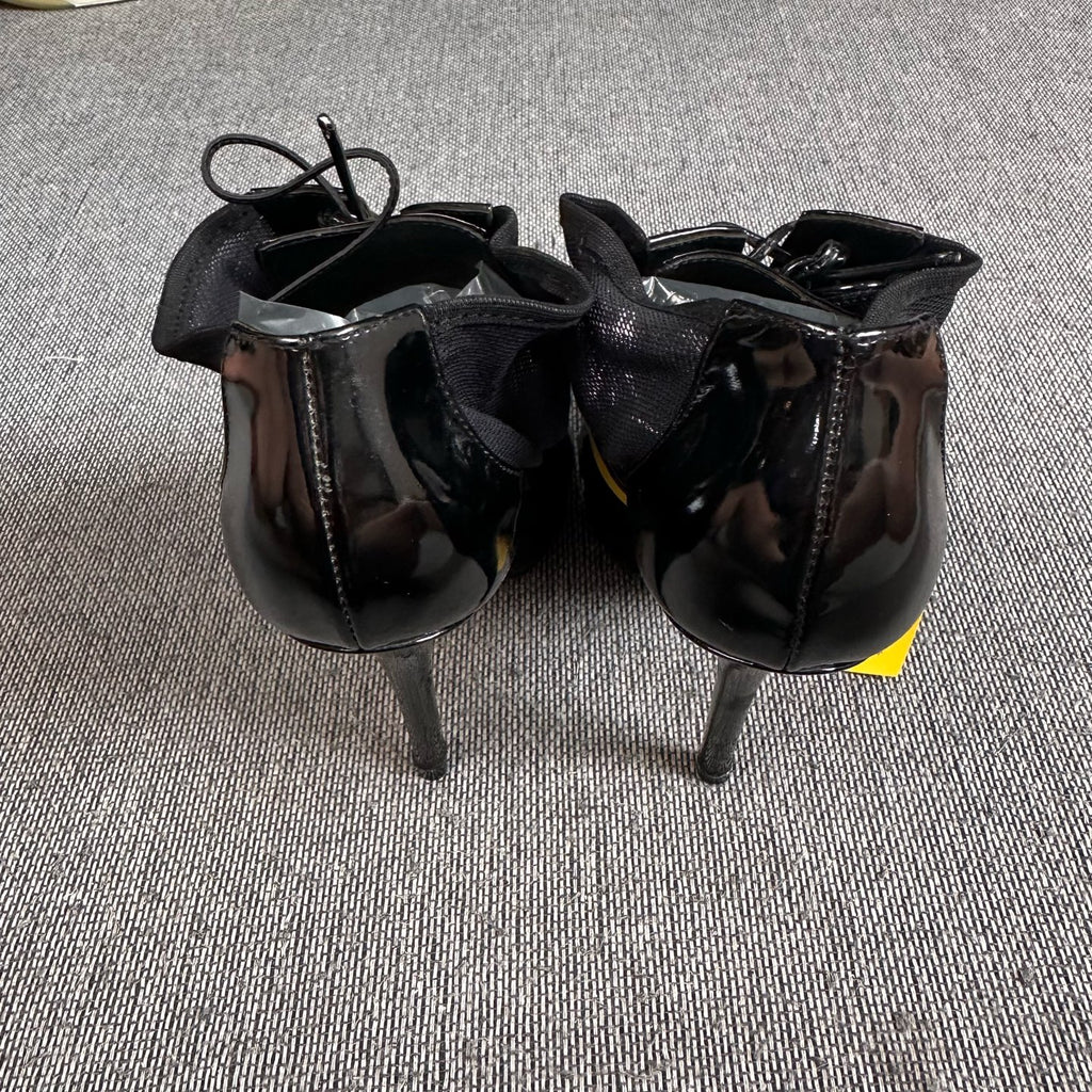 空白 Black Platform pumps