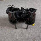 空白 Black Platform pumps