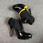 空白 Black Platform pumps