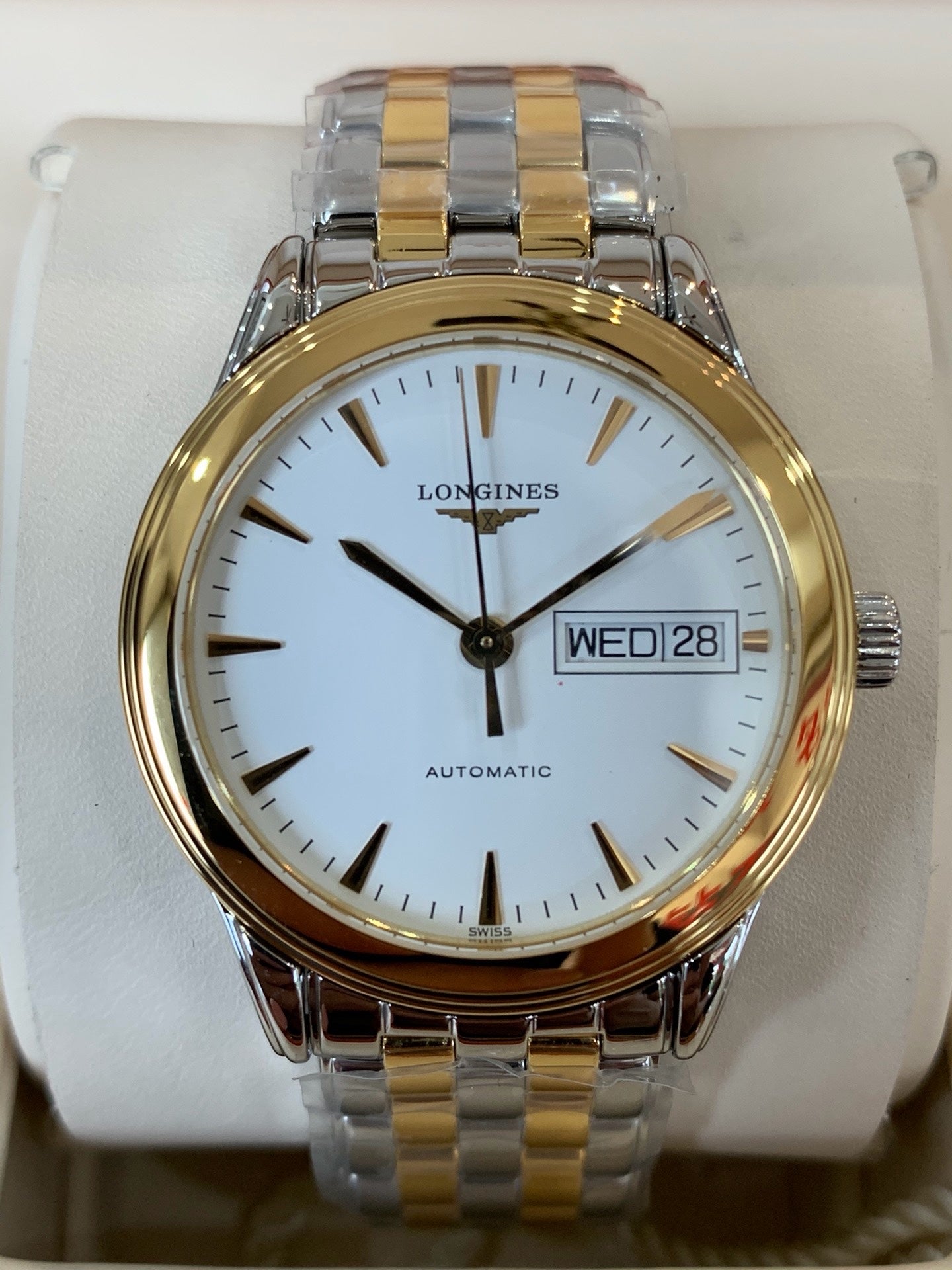 Longines Classic White Automatic (self-winding) watch 35.6 millimeters L4.799.3.22.7