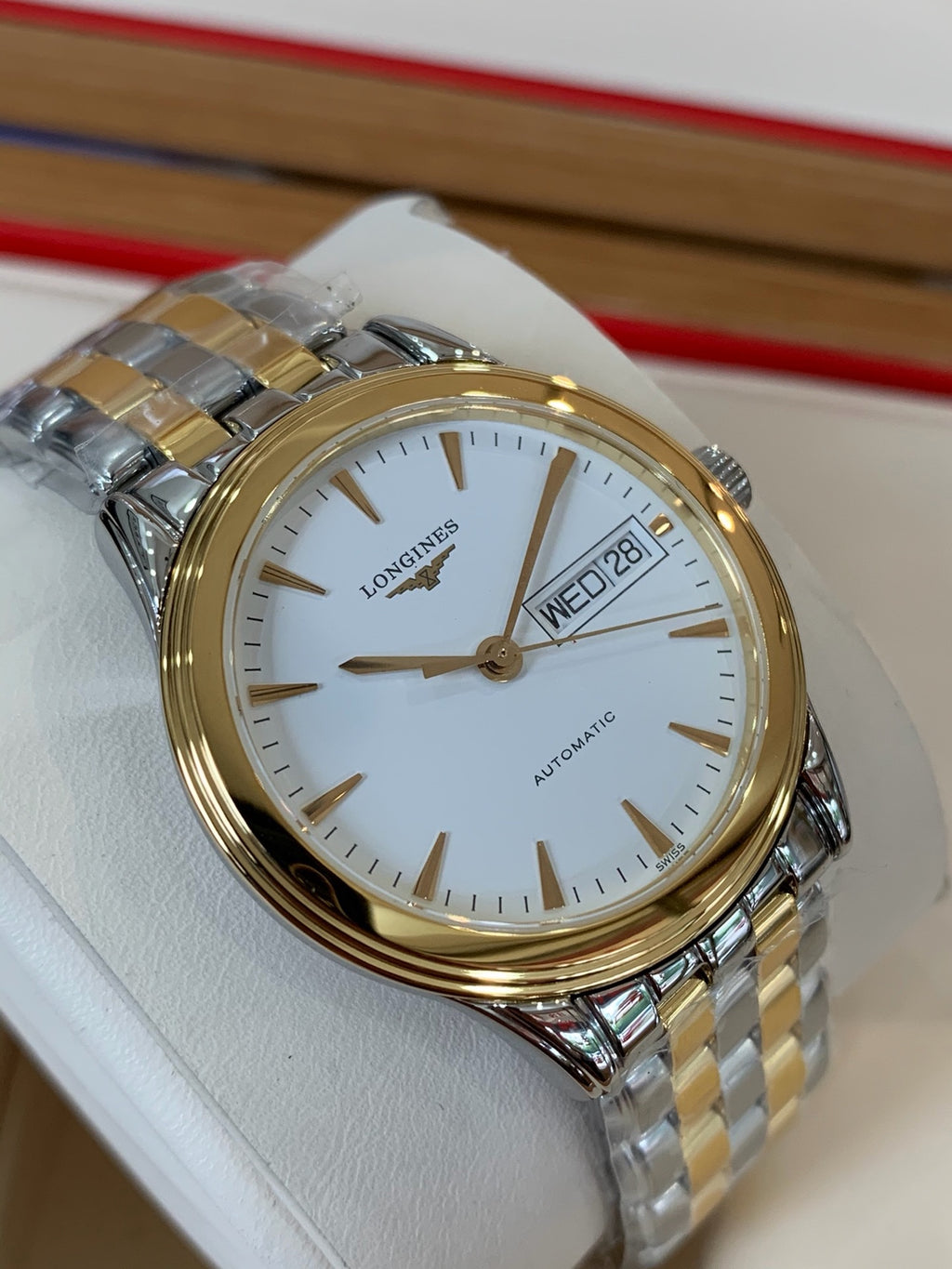 Longines Classic White Automatic (self-winding) watch 35.6 millimeters L4.799.3.22.7