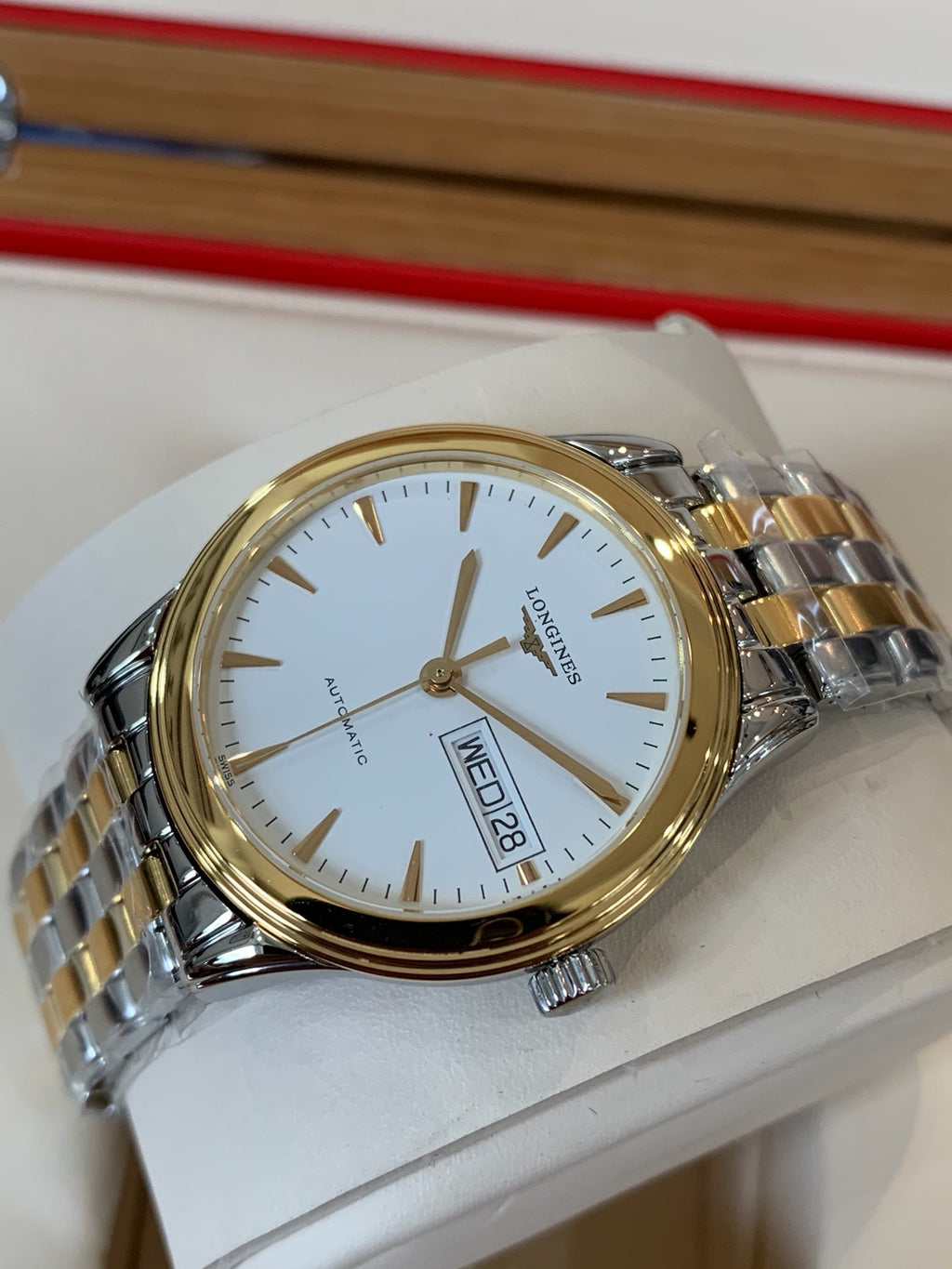 Longines Classic White Automatic (self-winding) watch 35.6 millimeters L4.799.3.22.7