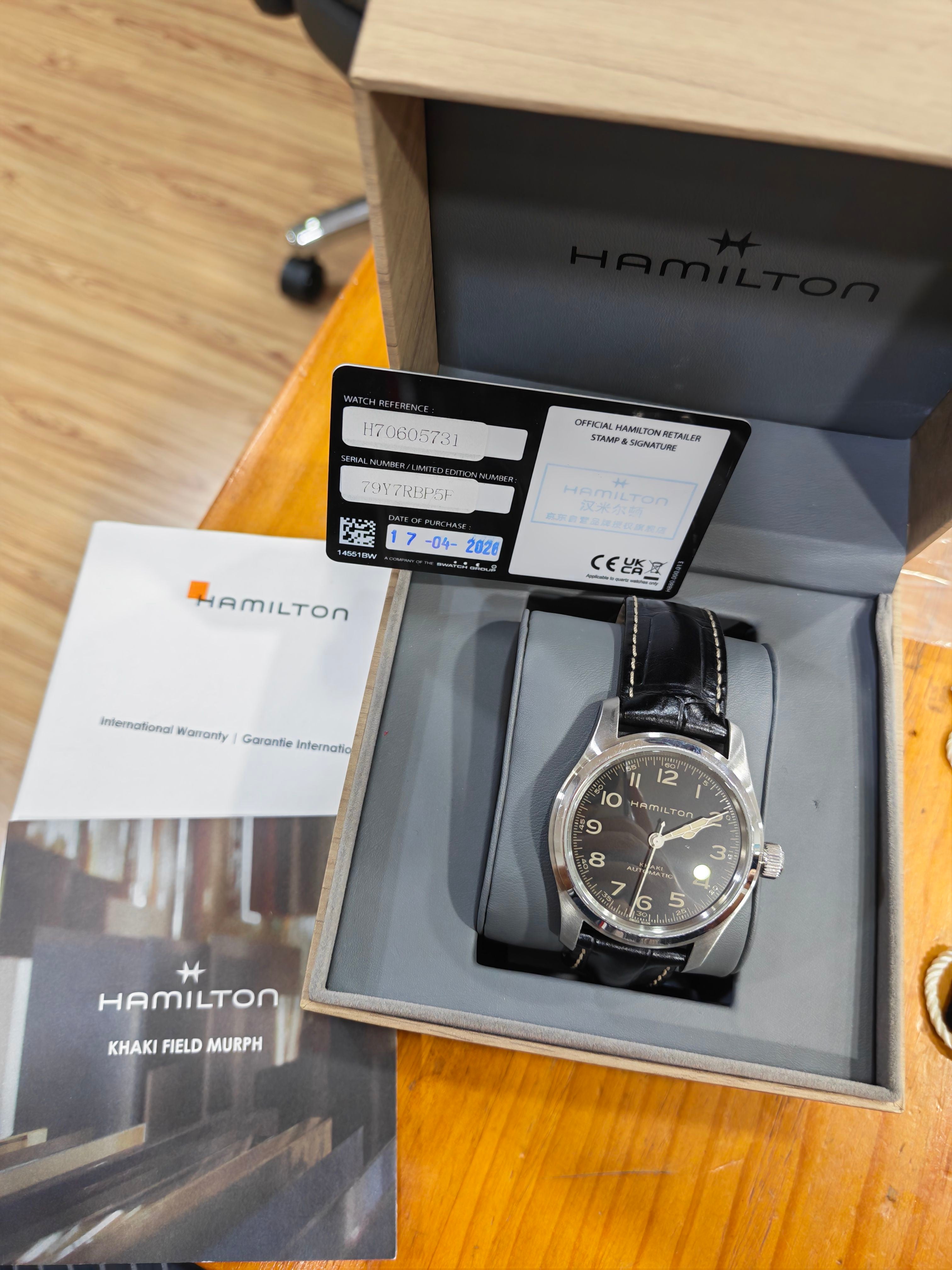 Hamilton Khaki Field Uniform Automatic (self-winding) watch 42 millimeters H70605731