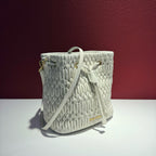 Miu Miu White Bucket & Drawstring Bag