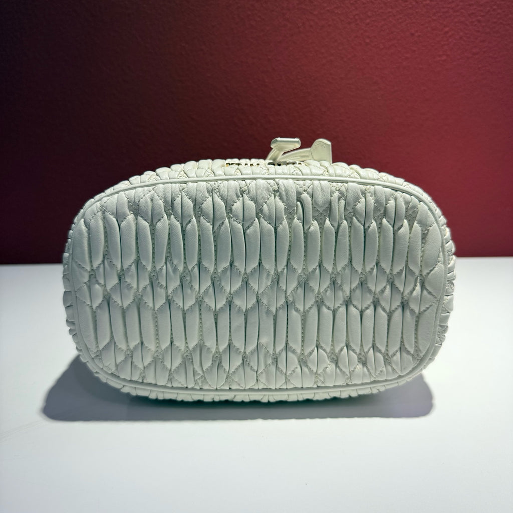 Miu Miu White Bucket & Drawstring Bag