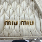 Miu Miu White Bucket & Drawstring Bag