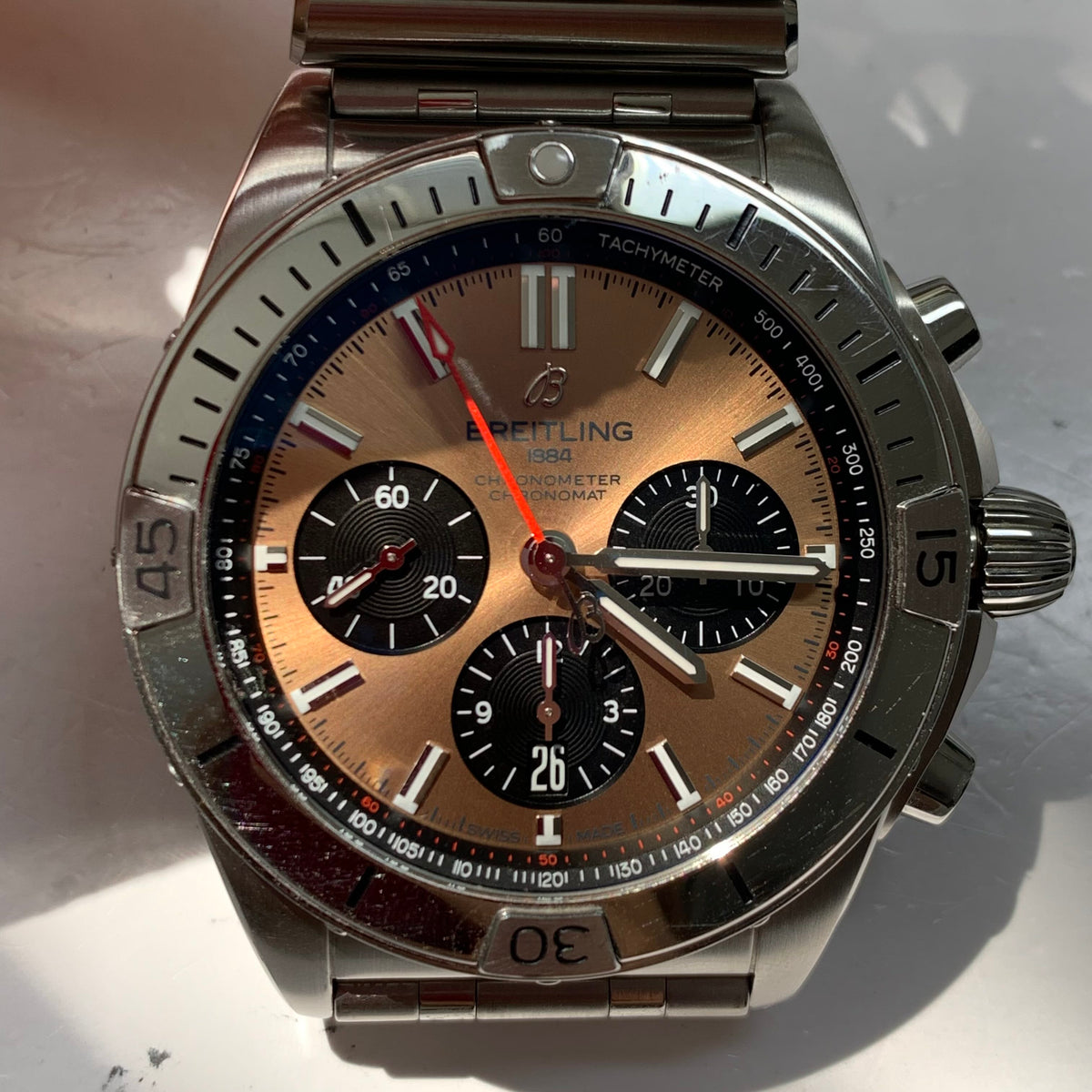 Breitling Chronomat mechanical timekeeping collection Mechanical watch 42 millimeters AB0134101K1A1