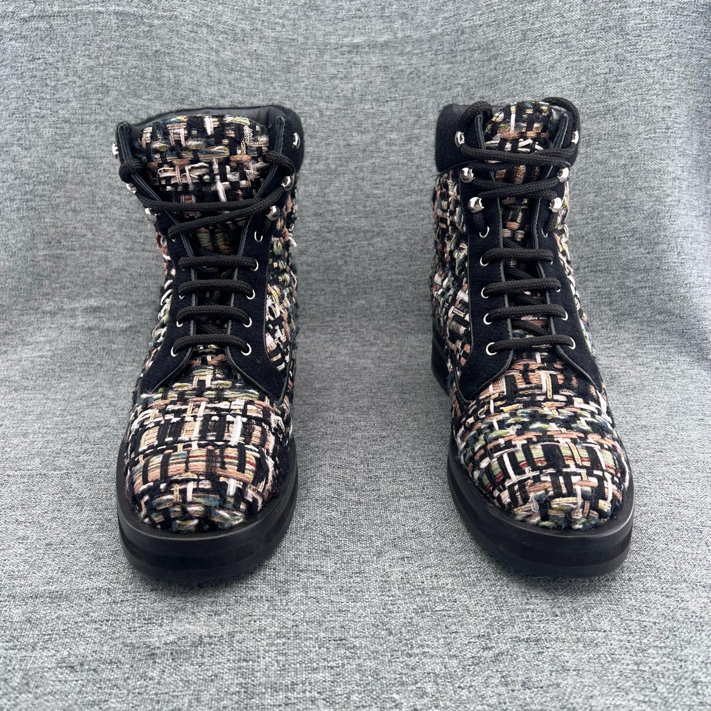Chanel Tweed Ankle boots