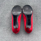 roger vivier Velvet Red High heels