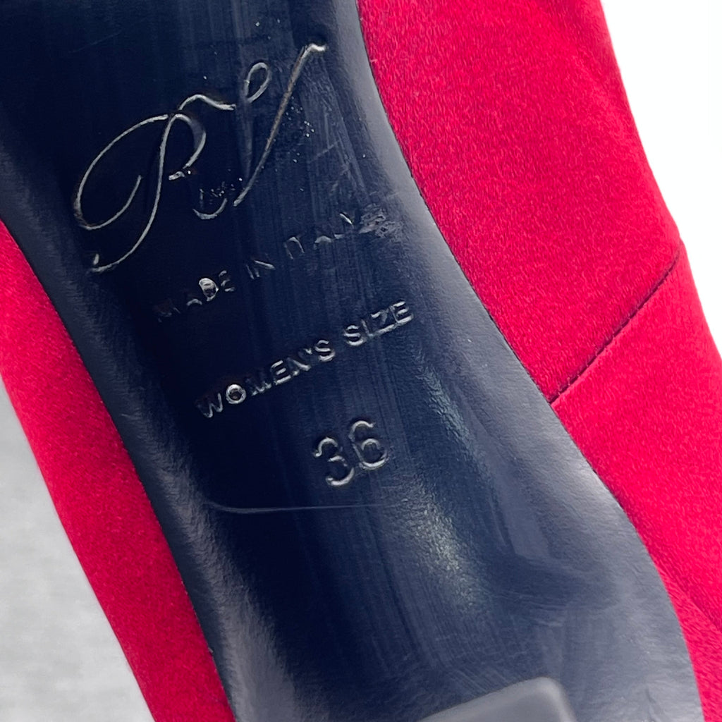 roger vivier Velvet Red High heels