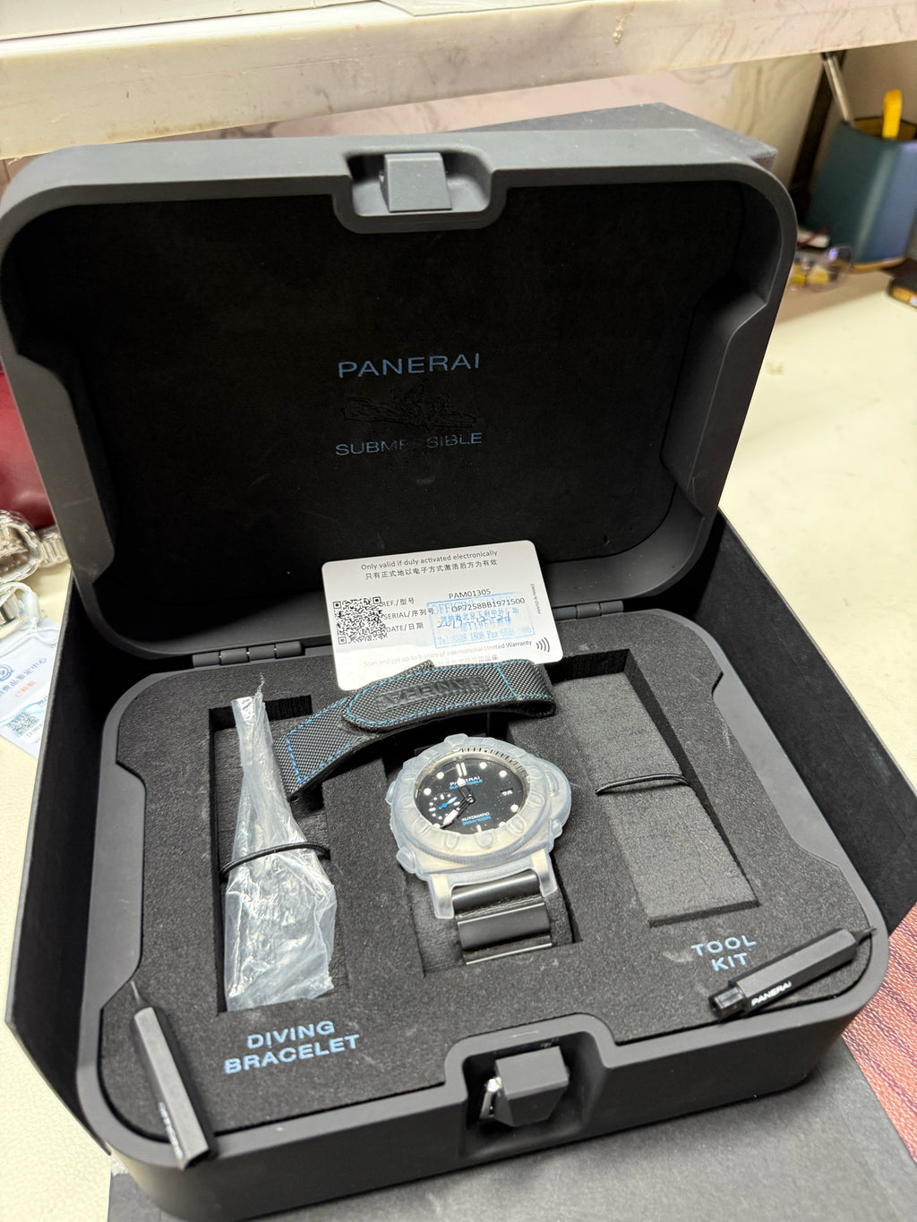 Panerai Stealth Metal Automatic (self-winding) watch 47 millimeters PAM01305