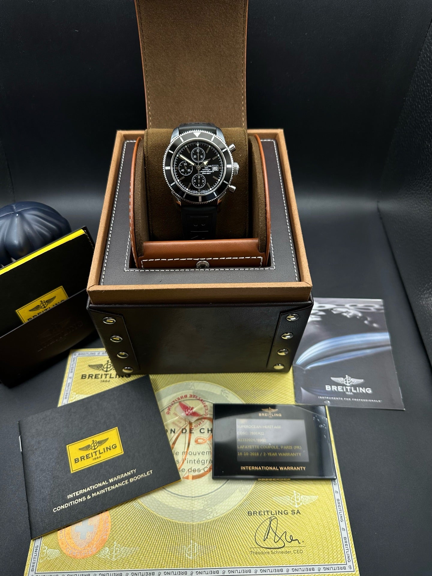 Breitling Neoprene Black Automatic (self-winding) watch