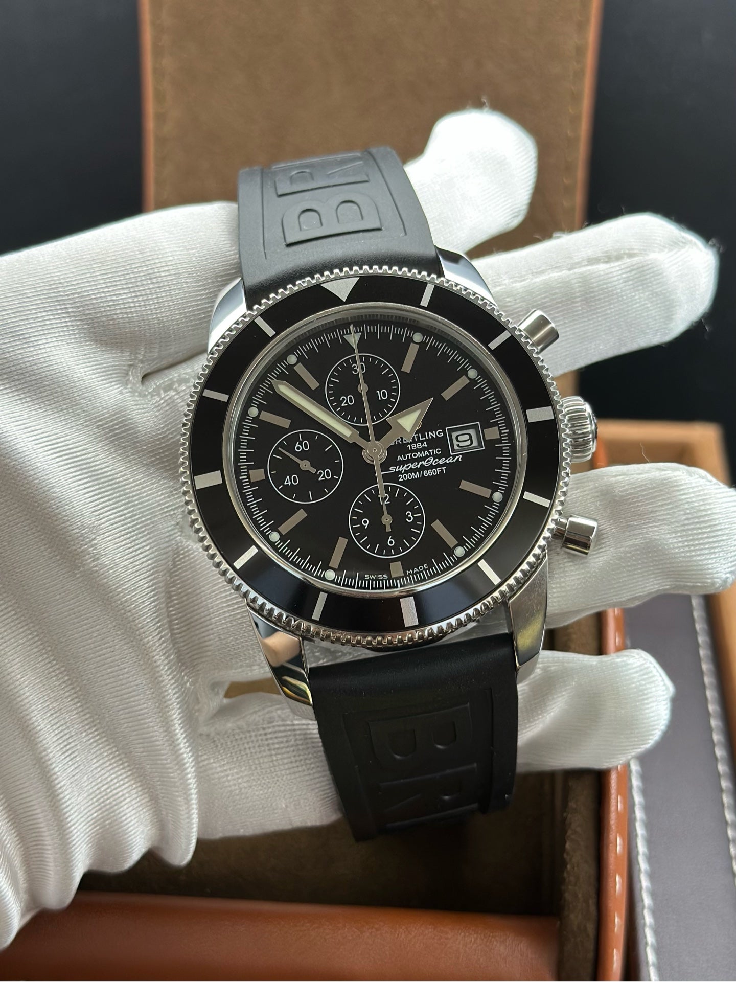 Breitling Neoprene Black Automatic (self-winding) watch