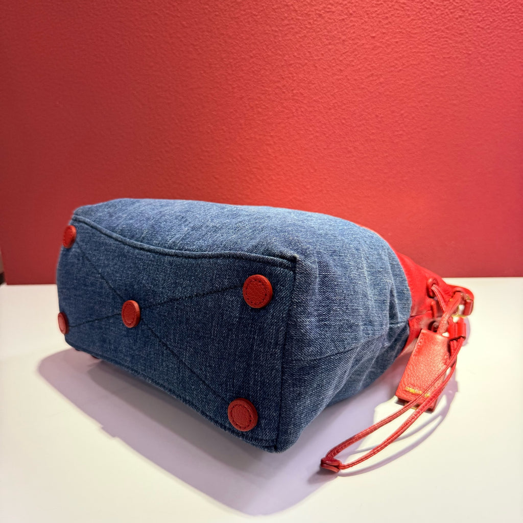 Miu Miu Red Bucket & Drawstring Bag