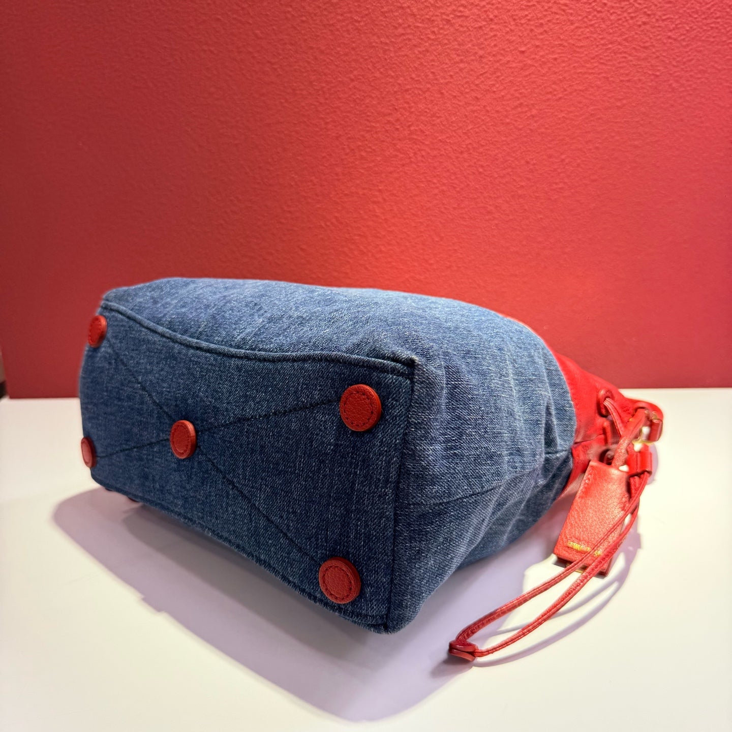Miu Miu Red Bucket & Drawstring Bag