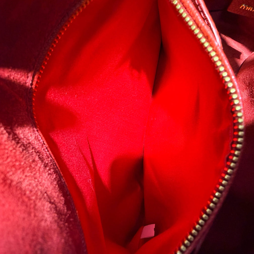 Miu Miu Red Bucket & Drawstring Bag