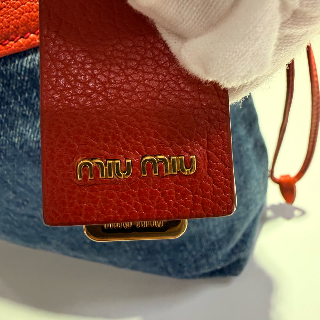 Miu Miu Red Bucket & Drawstring Bag