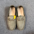 Gucci Alcantara Green Loafers