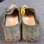 Gucci Alcantara Green Loafers