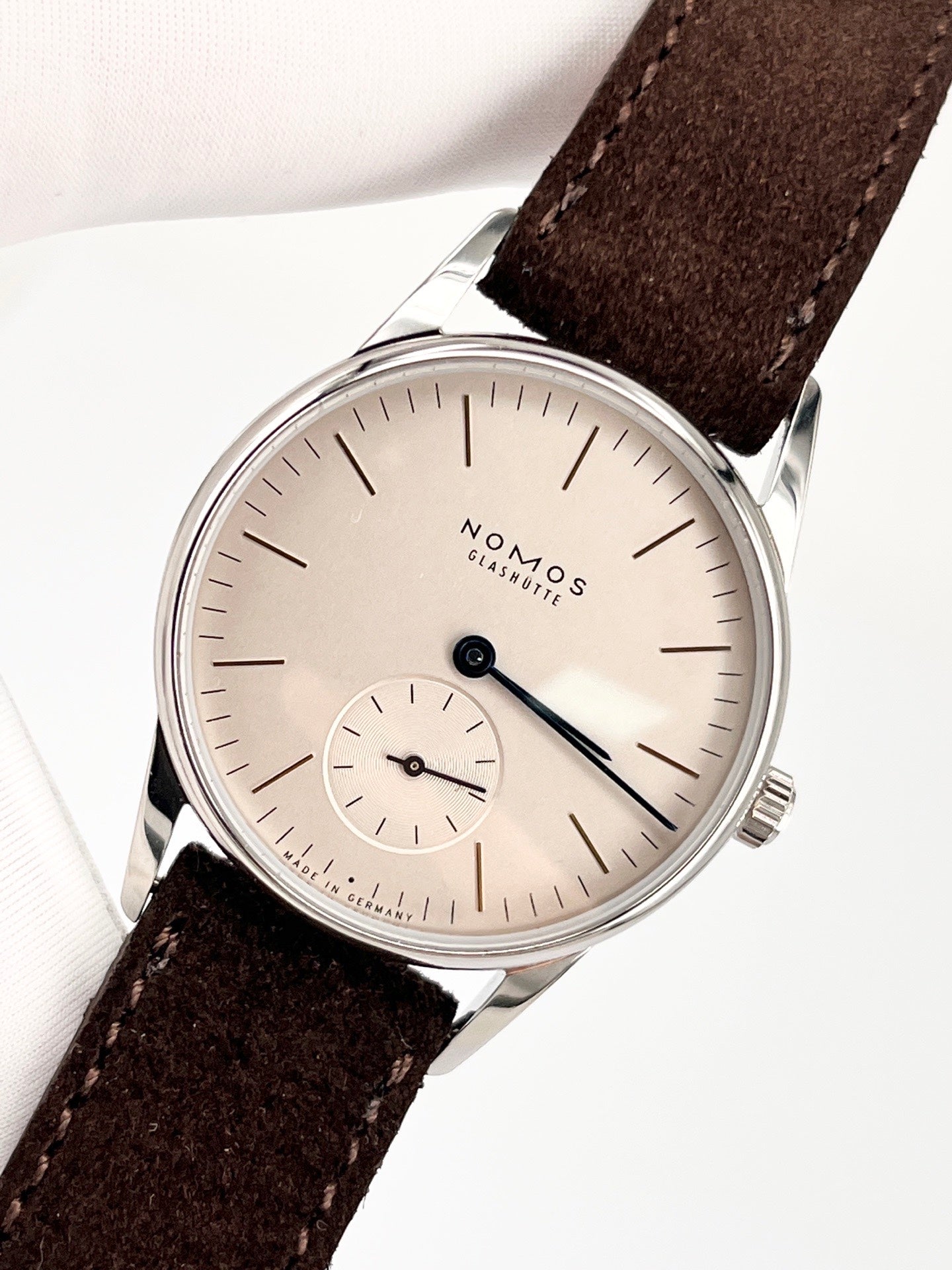 A.Lange & sohne Leather White Manual-wind watch