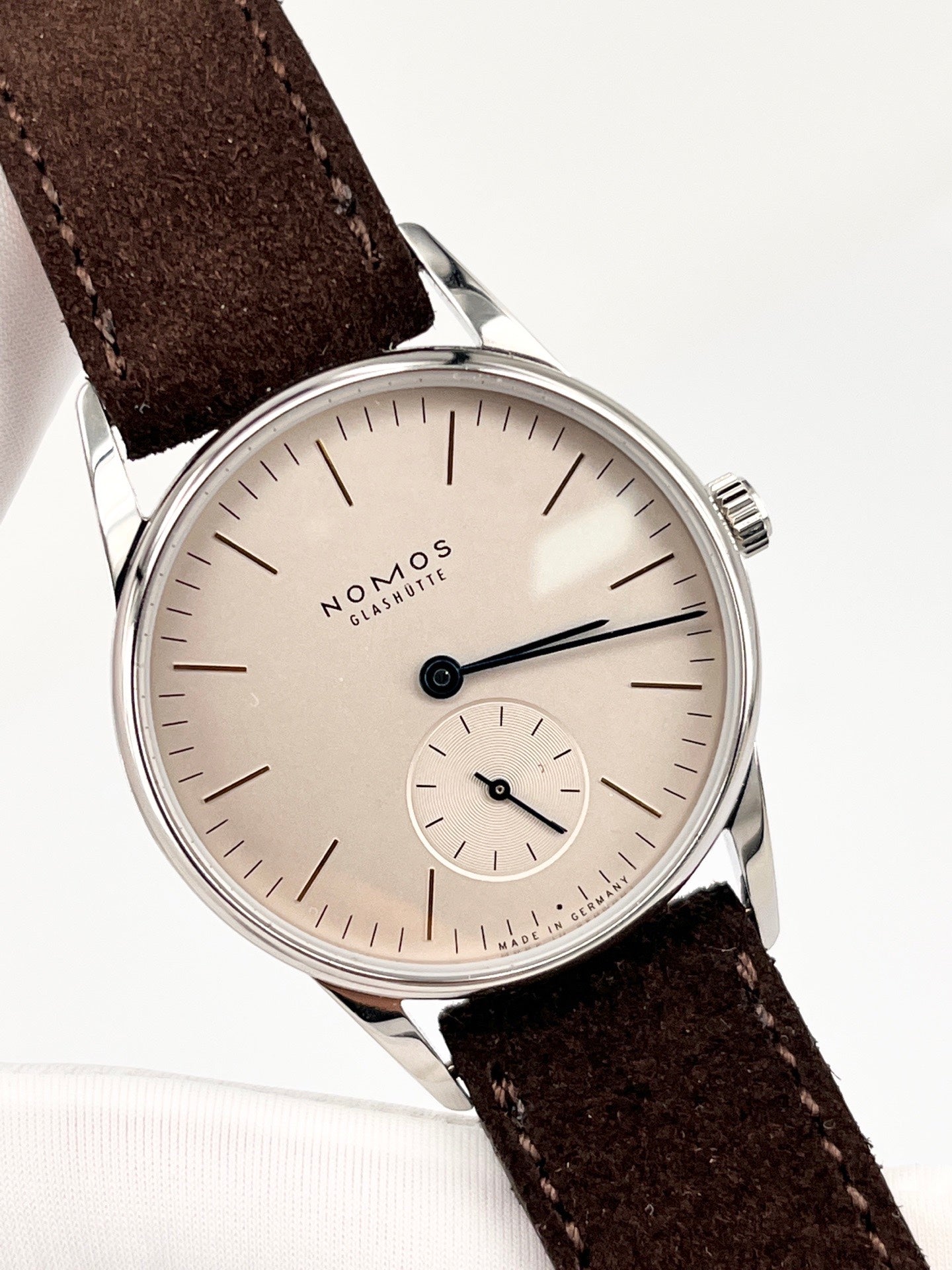 A.Lange & sohne Leather White Manual-wind watch