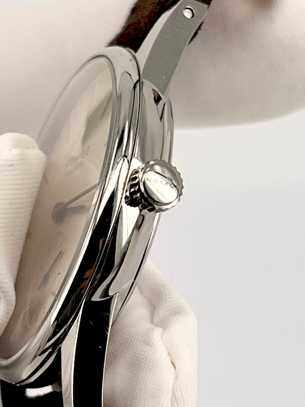 A.Lange & sohne Leather White Manual-wind watch