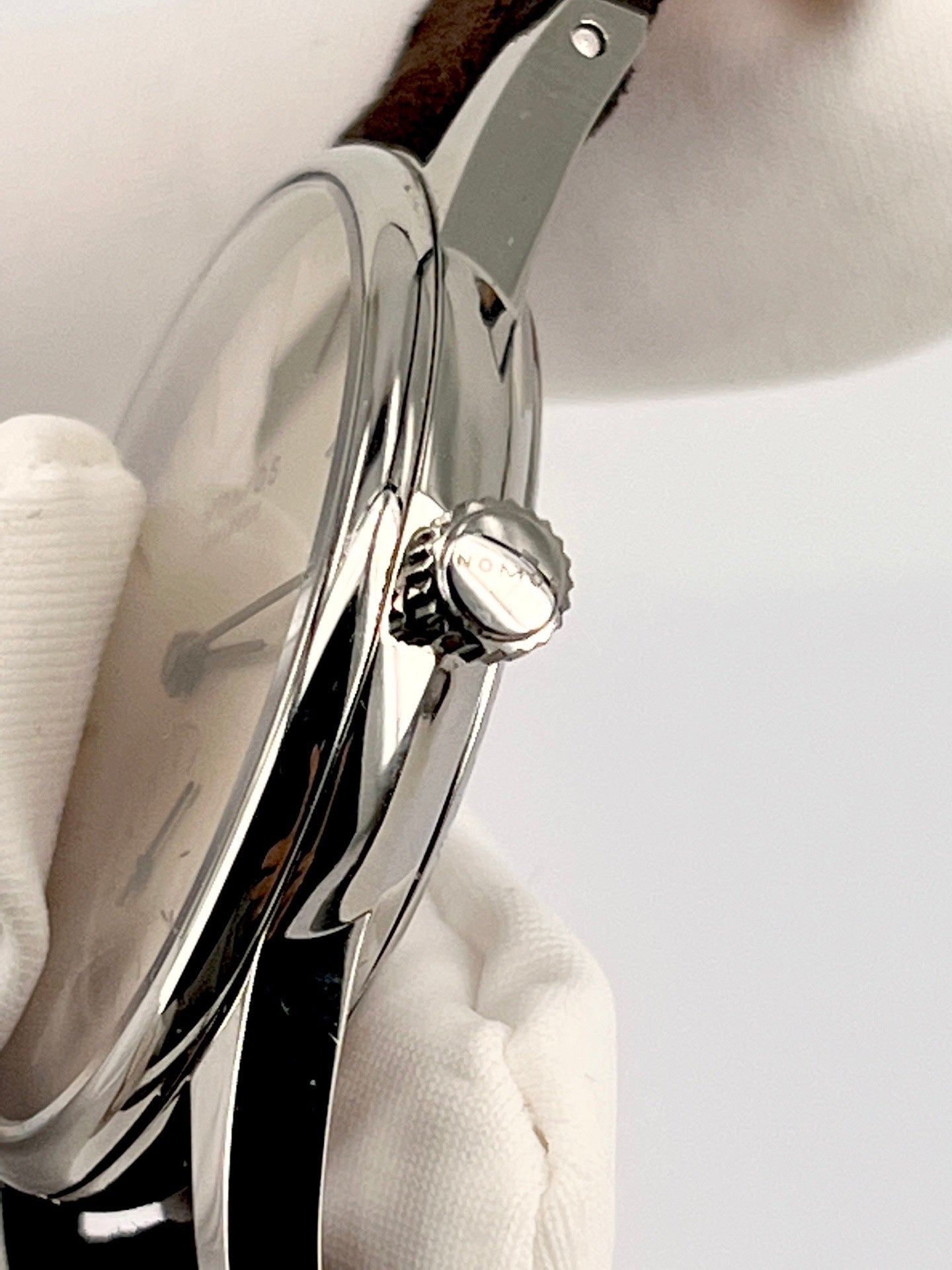 A.Lange & sohne Leather White Manual-wind watch