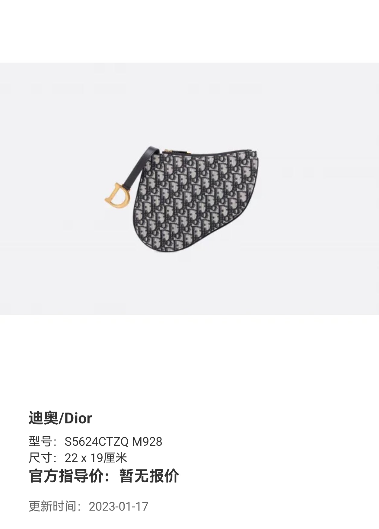 Dior 22 x 19 centimeters S5624CTZQ M928
