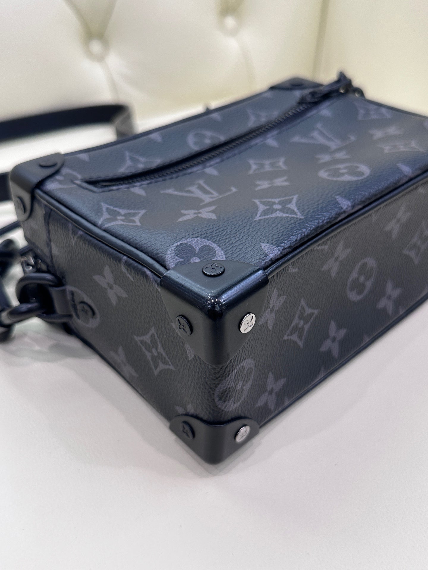 Louis Vuitton Soft Trunk Black Crossbody 18.5 x 13 x 8 M44735